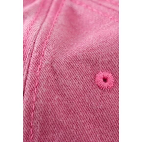 BOUTIQUE Abby & Evie Pink Little Sister Denim Hat 100% Cotton - Picture 3 of 7